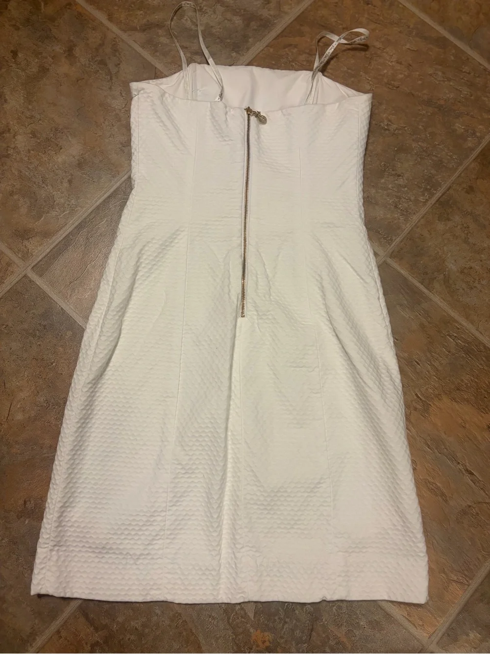 Lilly Pulitzer White Strapless Lace-Trim Mini Dress - Picture 3 of 6